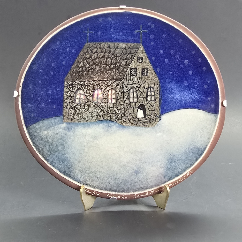 Vintage Signed Arabia Finland Heljä Liukko-Sundström Ceramic Wall Art – 1983